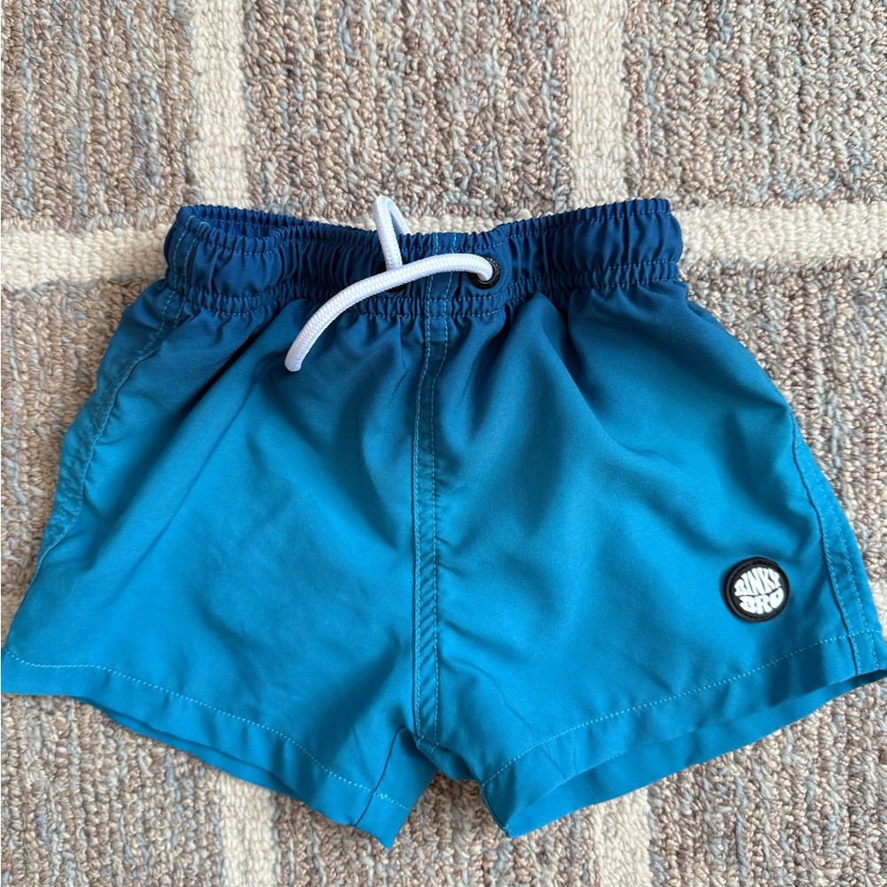 Navy Kids Blue Swim Trunks